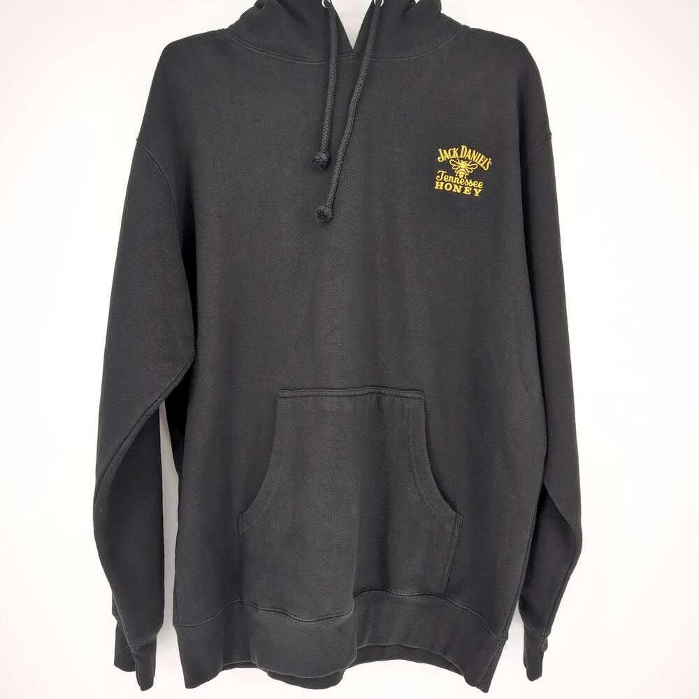 JD Honey Black Jack Daniel's Tennessee Honey Hoodie Sweatshirt - Men's Size L